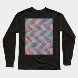 Fractal Glass Light Pattern Long Sleeve T-Shirt